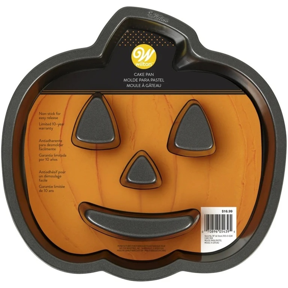 Wilton Halloween Non-Stick Pumpkin Shape Cake Pan